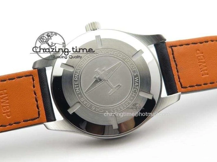MIROTIME 0825 Fashionable Mark XVIII IW327002 V6F Best Edition White Dial On Black Leather Strap A 7312